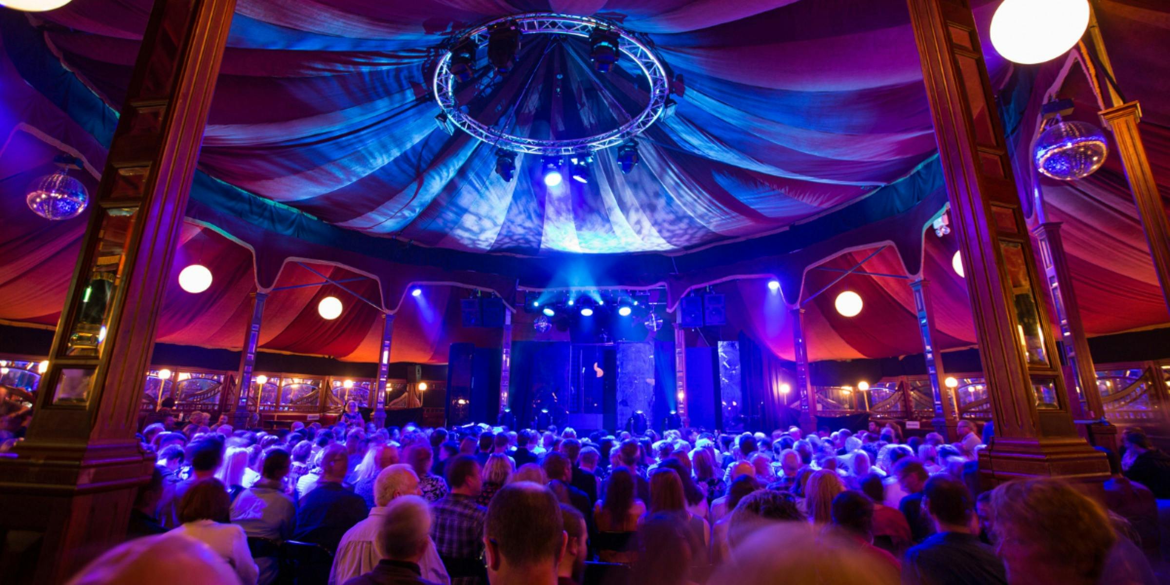 Lavish interior of The Spiegeltent