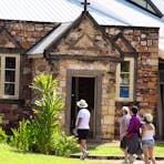 Guests walking into Christ Church Cathedral