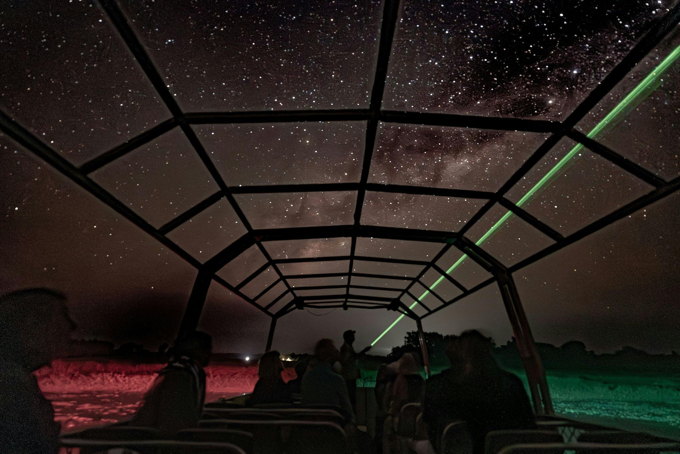 view of a night sky from a boat in Kakadu