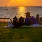 Enjoy the sun setting over the Arafura Sea