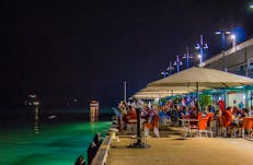 People dining seaside in Darwin