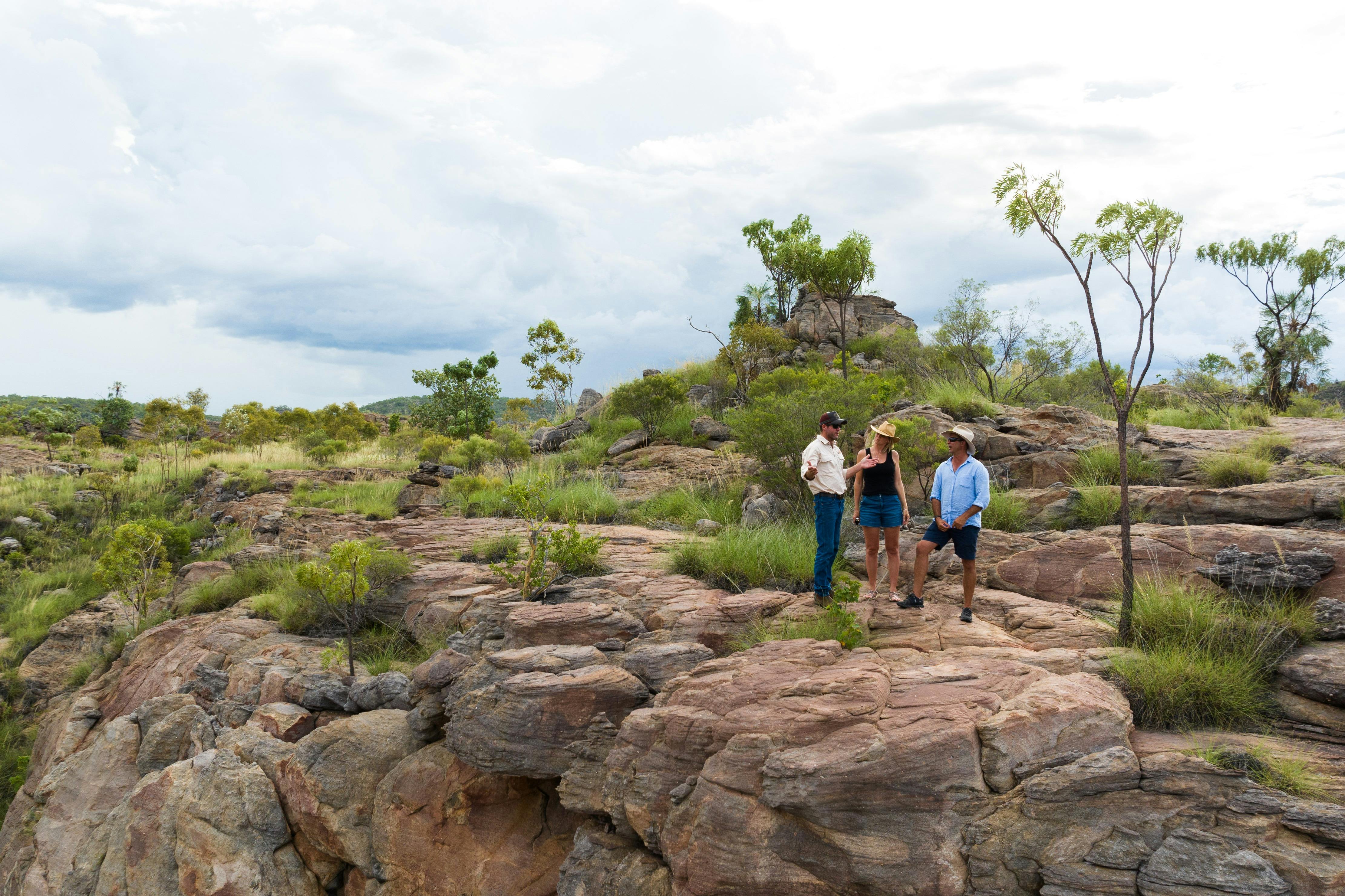 Soaking in the culture during a landing within Nitmiluk Park, only made possible by helicopter.