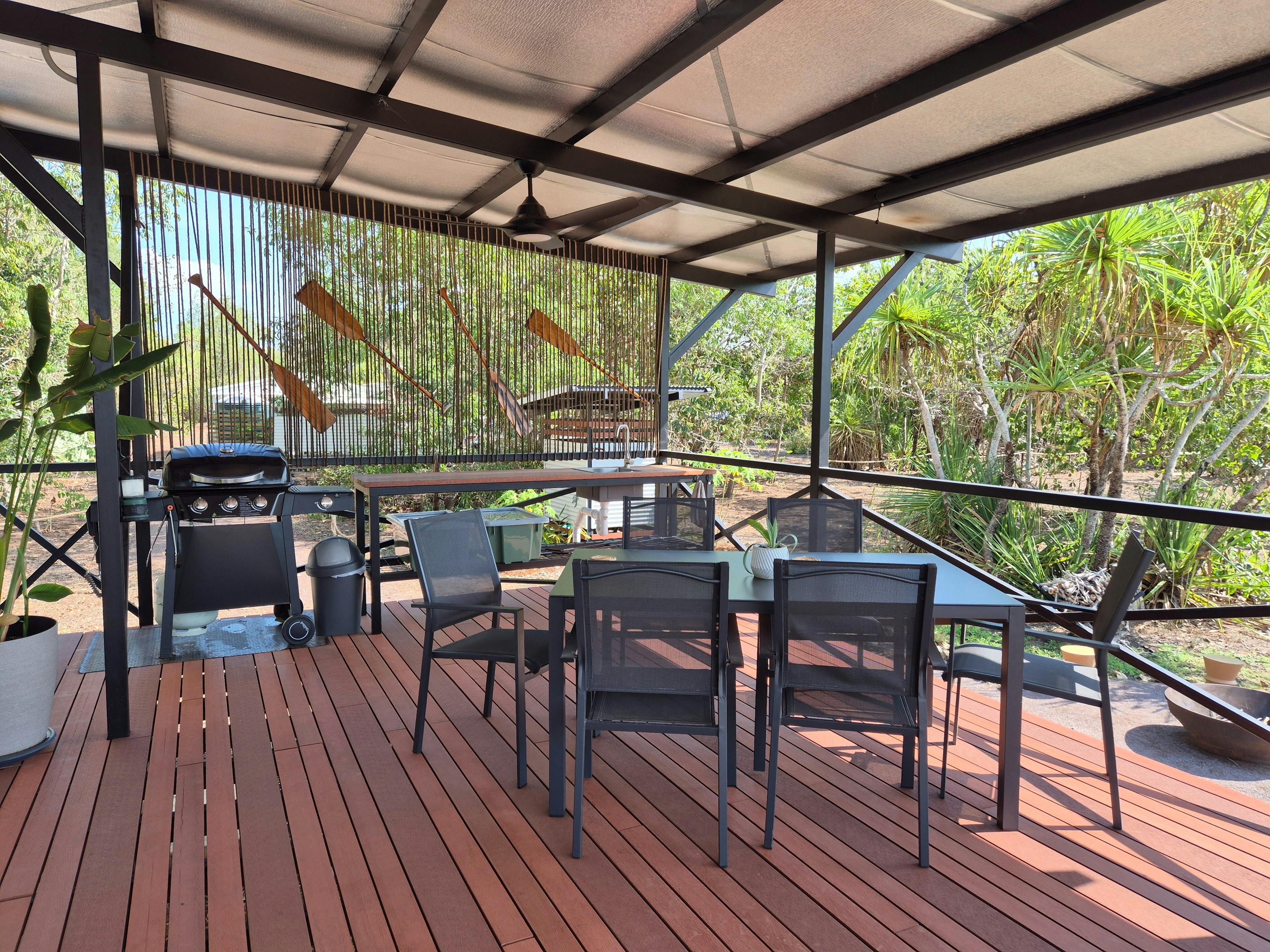 Verandah with Bbq and kitchenette