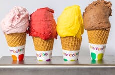 Gelato in cones