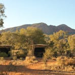Spacious tents along the Larapinta Trail