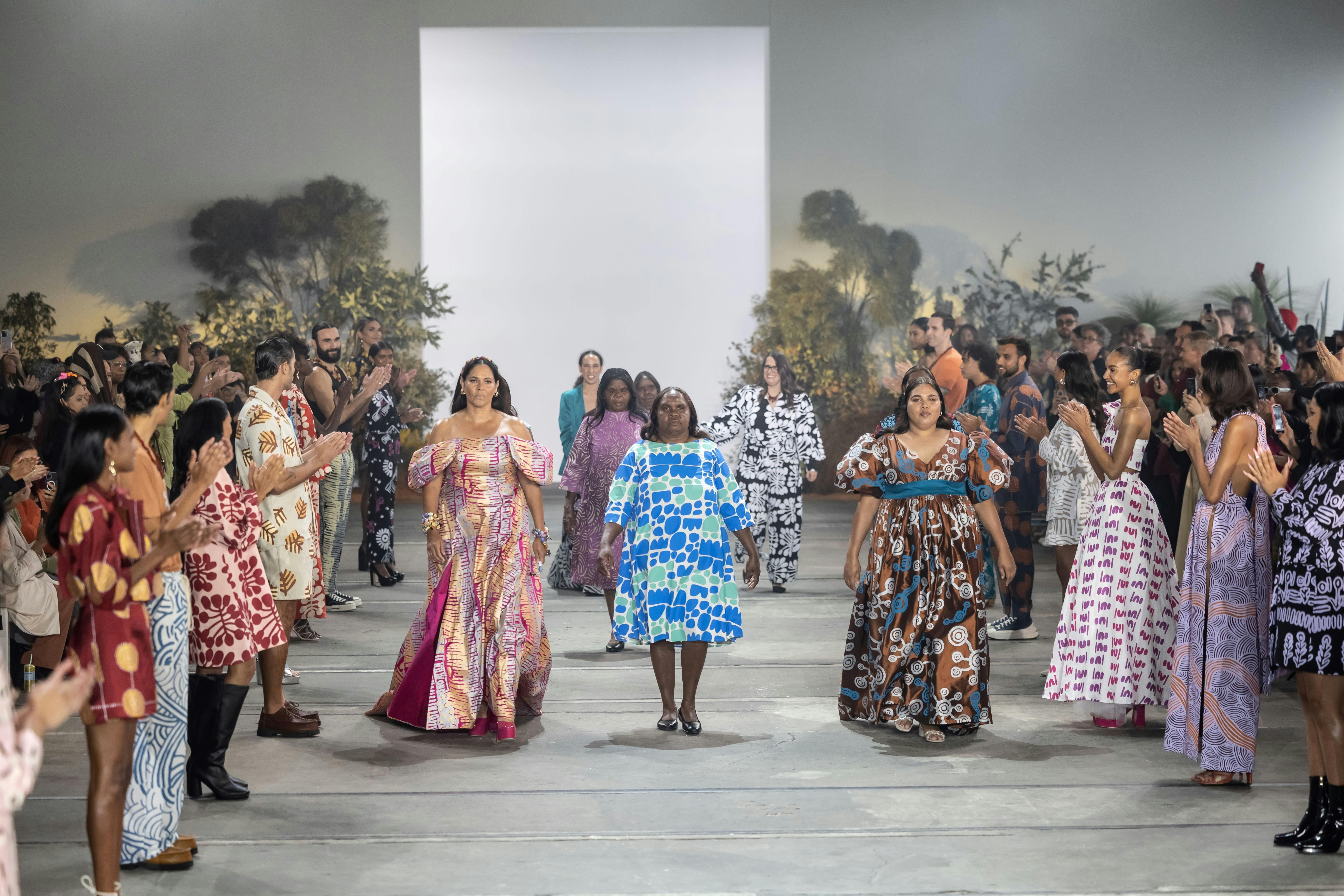 fashion show sydney runway Indigenous wearable art