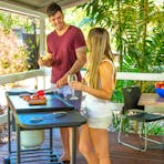 Each cabin has a private BBQ on verandah