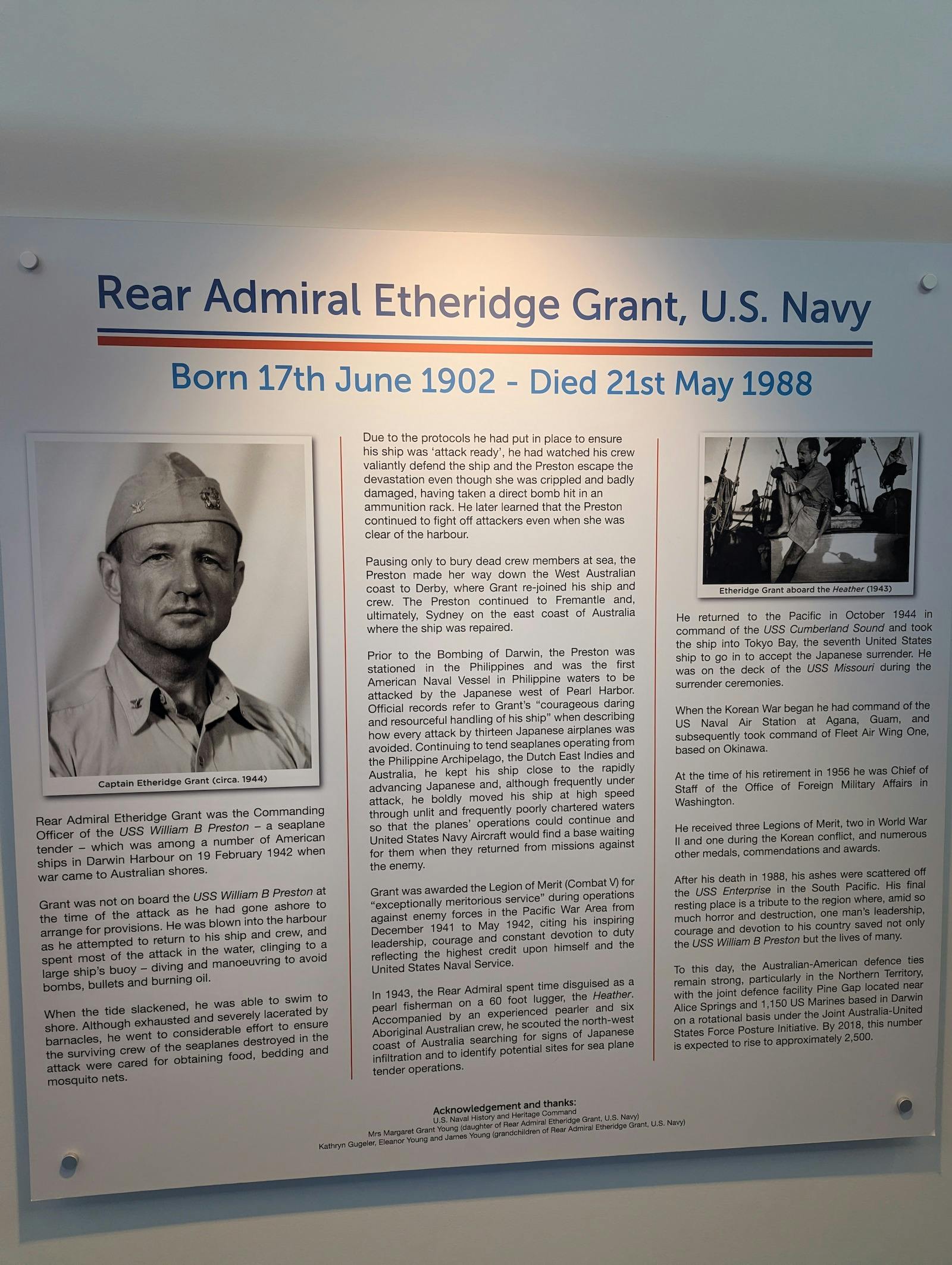 US Captain hero in Darwin WWII