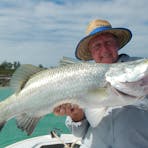 Bill at Silver Headland with an iconic Barramundi