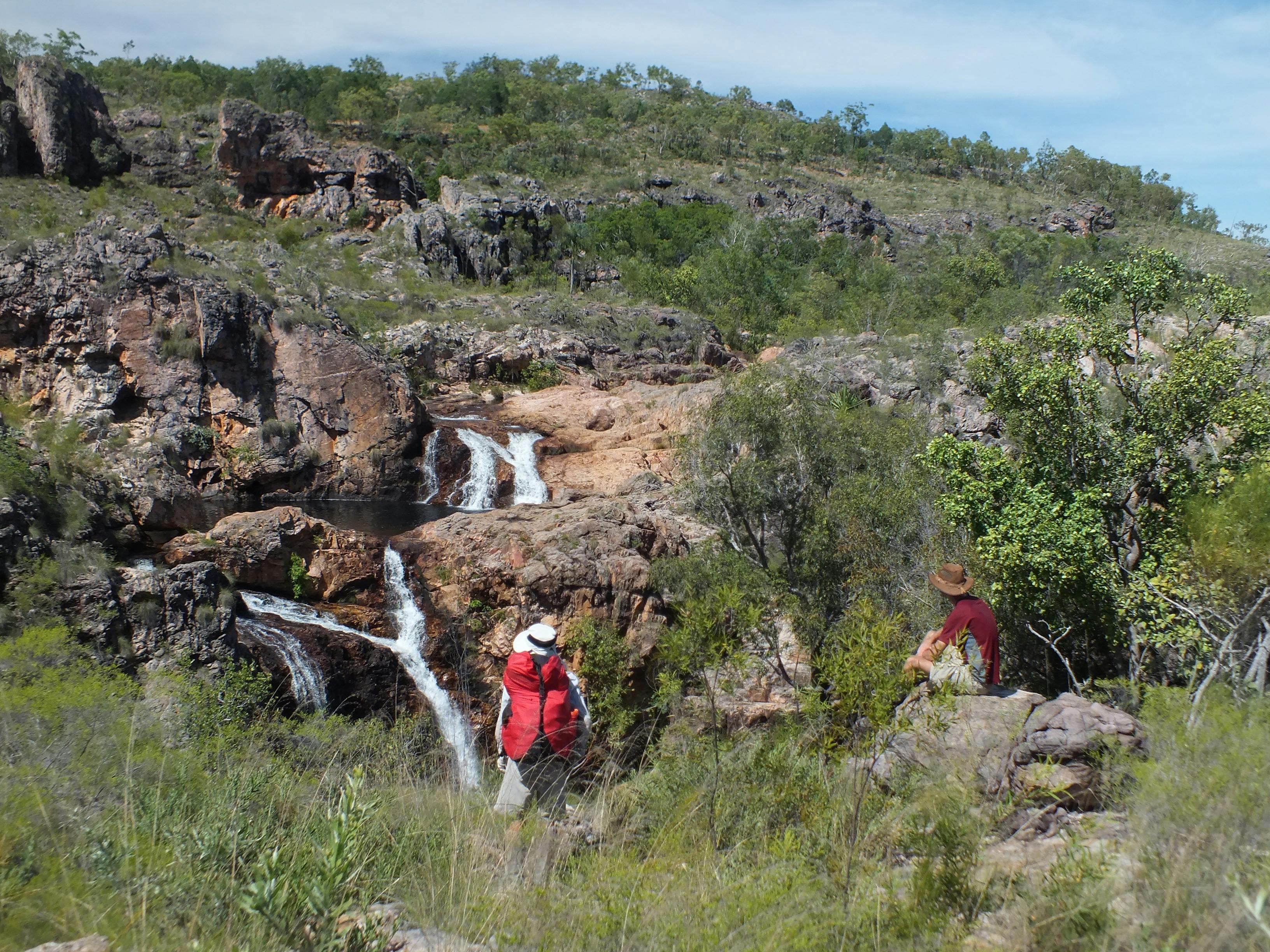 Gronophylum Falls is only reached on walks lasting more than a week