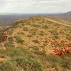 Walking down from Mount Sonder