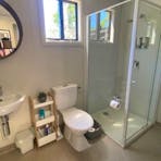 Barramundi Room ensuite - modern facilities including shower, toilet, sink