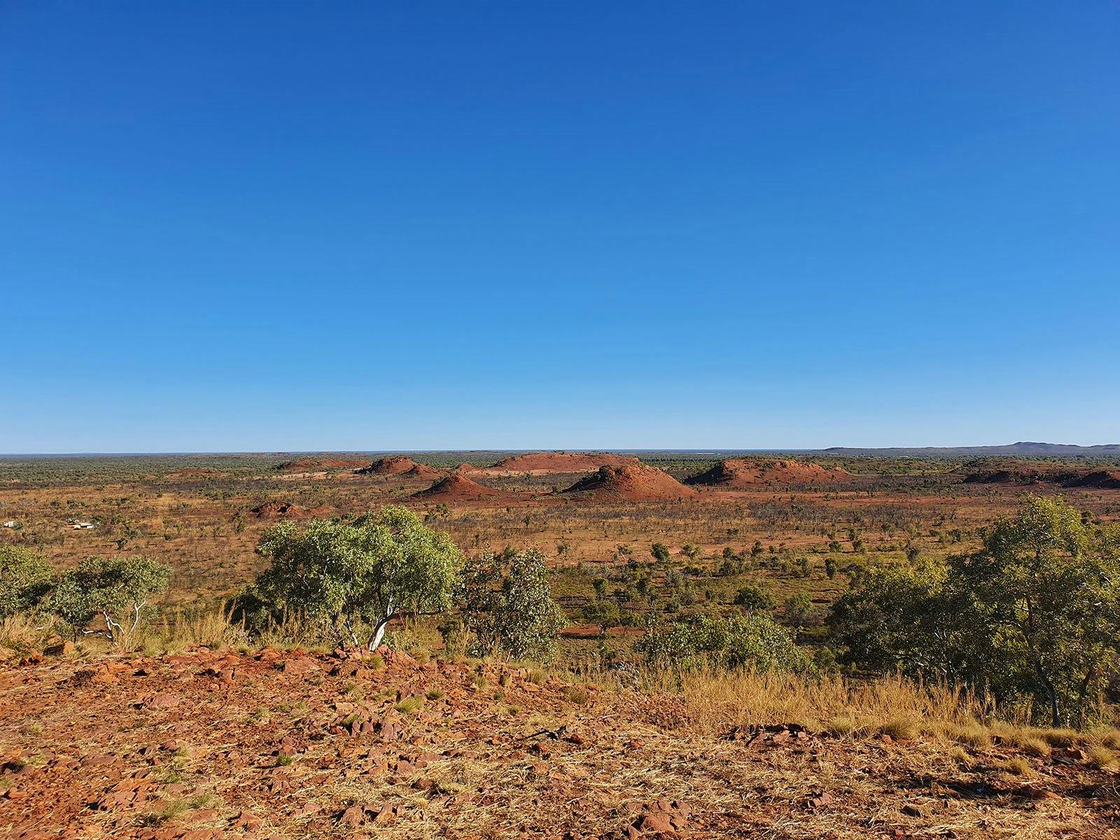 view from the lookout of the landscape