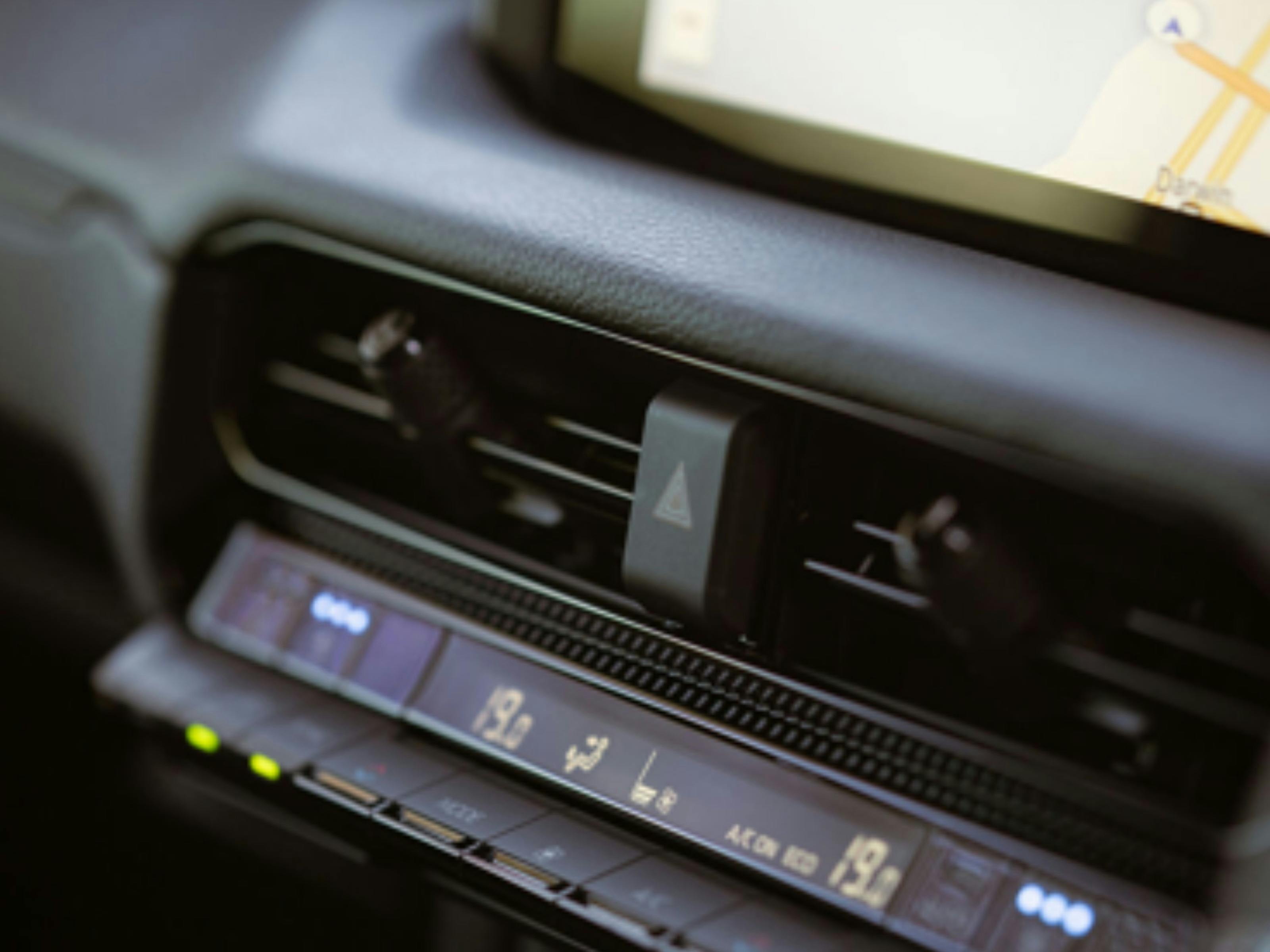 Inside panel of the Toyota Prado