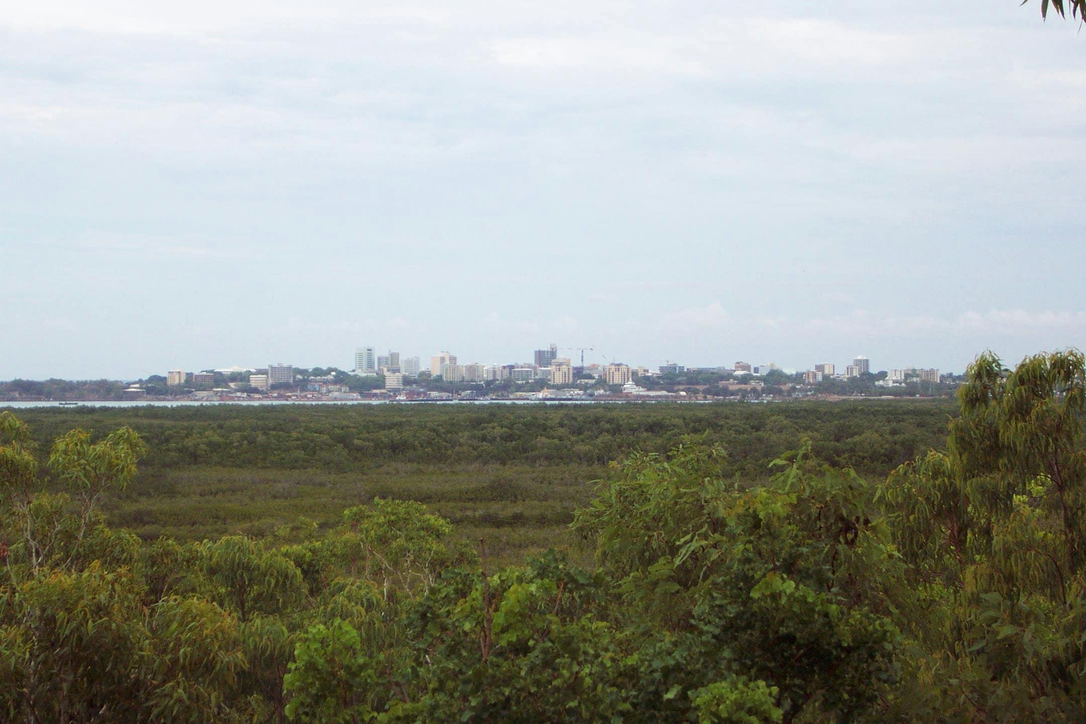 City view from Charles Darwin National Park