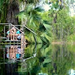 Thermal pools in Elsey National Park