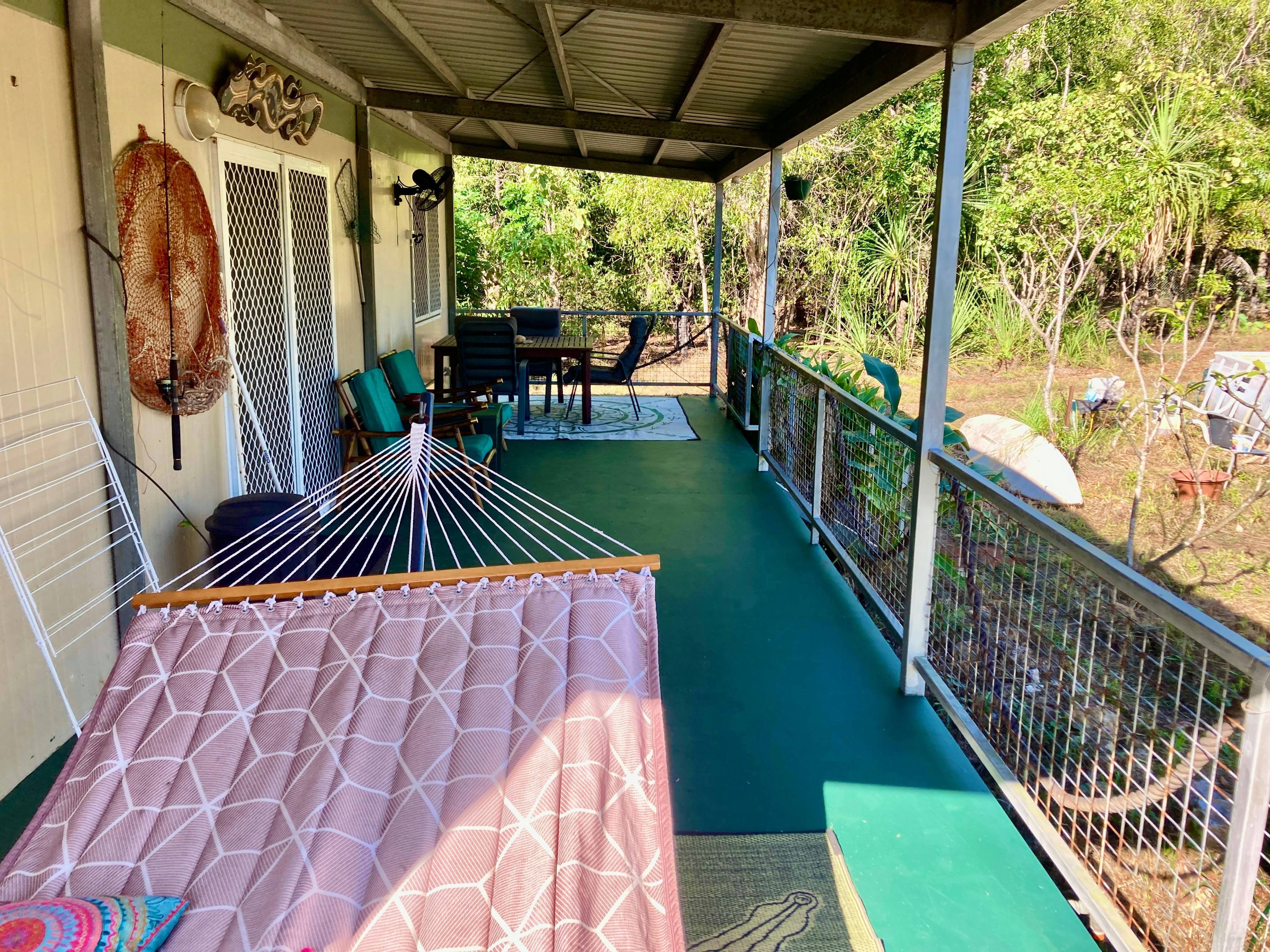 Wagait Beach shack verandah