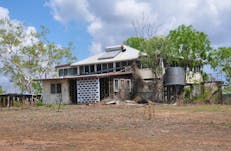 Maranboy Leading Hand’s Hut on a rise overlooking the Central Arnhem Road.