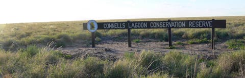 Connells Lagoon Conservation Reserve entry sign