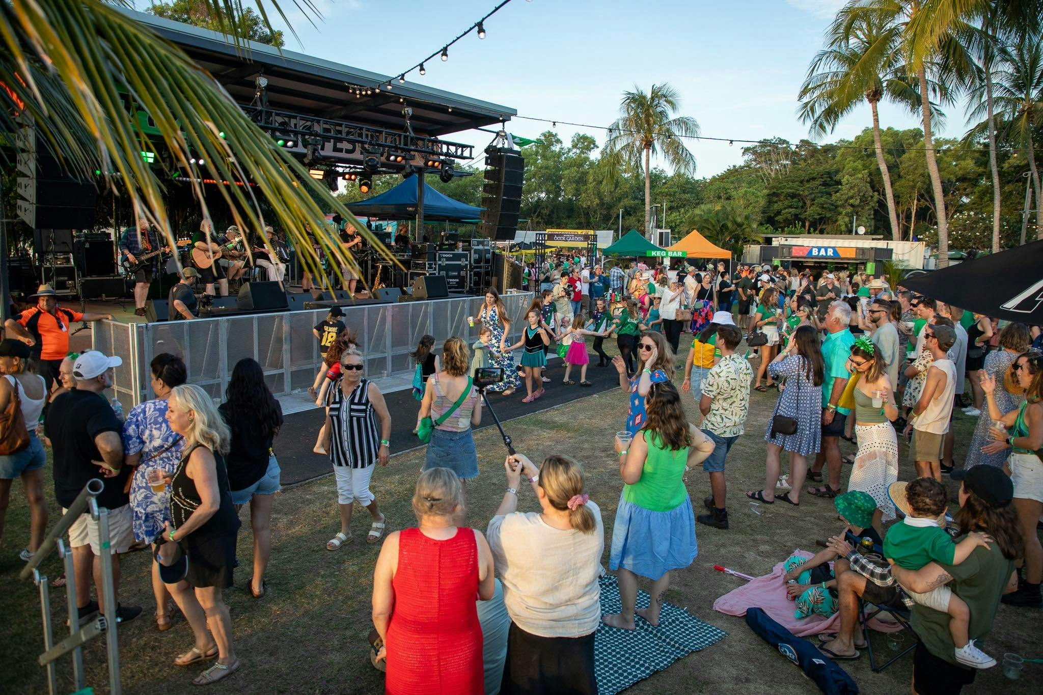 NT Irish Music Festival stage
