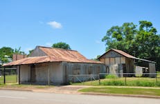 Detail of bakery building at the rear of the store.