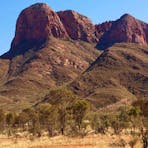 Image of Haasts Bluff a mountain in Central Australia.
