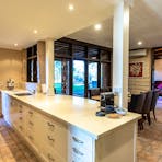 Sturt Desert Pea House large kitchen area, opening out onto the outside patio, a perfect space!