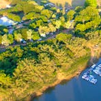 Aerial of banyan farm