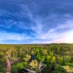 Arial view of Samson Creek Nature Park.