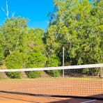 View of the tennis court at Bees Creek Tennis Club