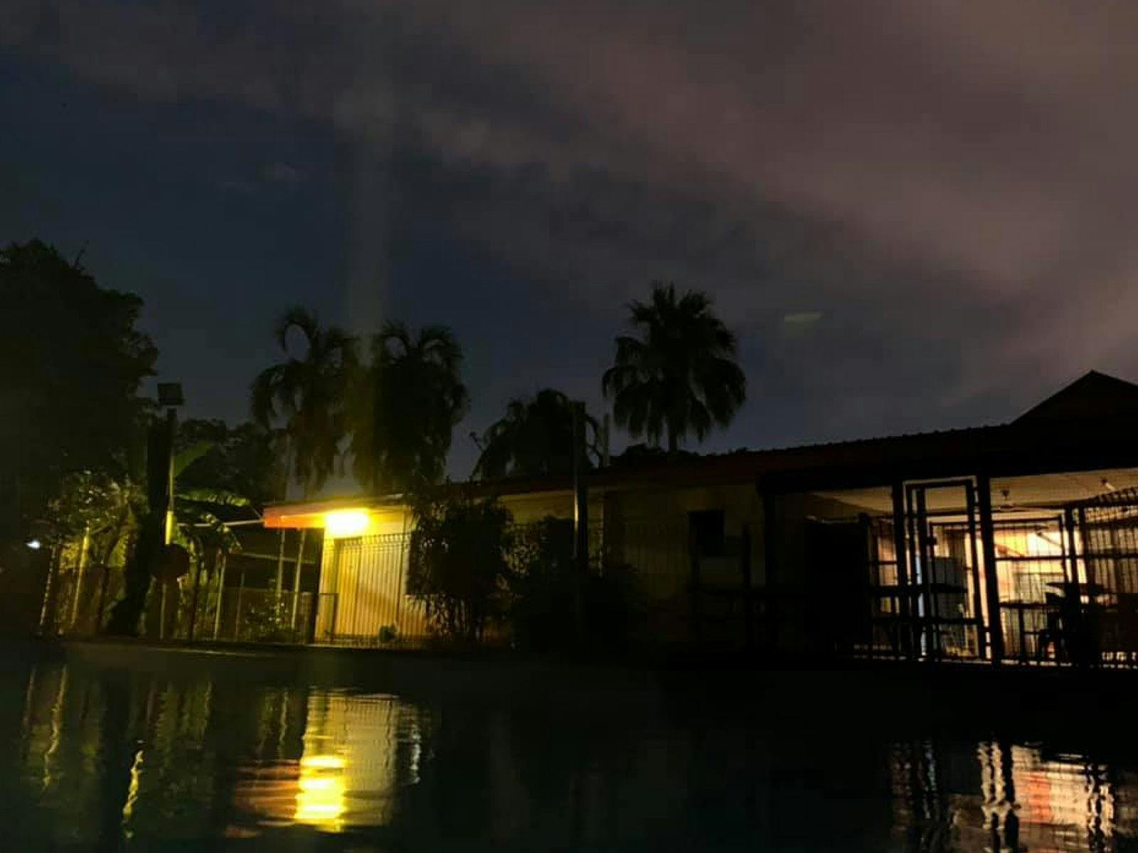 Borroloola Hotel at night