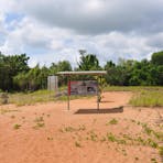 Interpretative shelter close to the site.