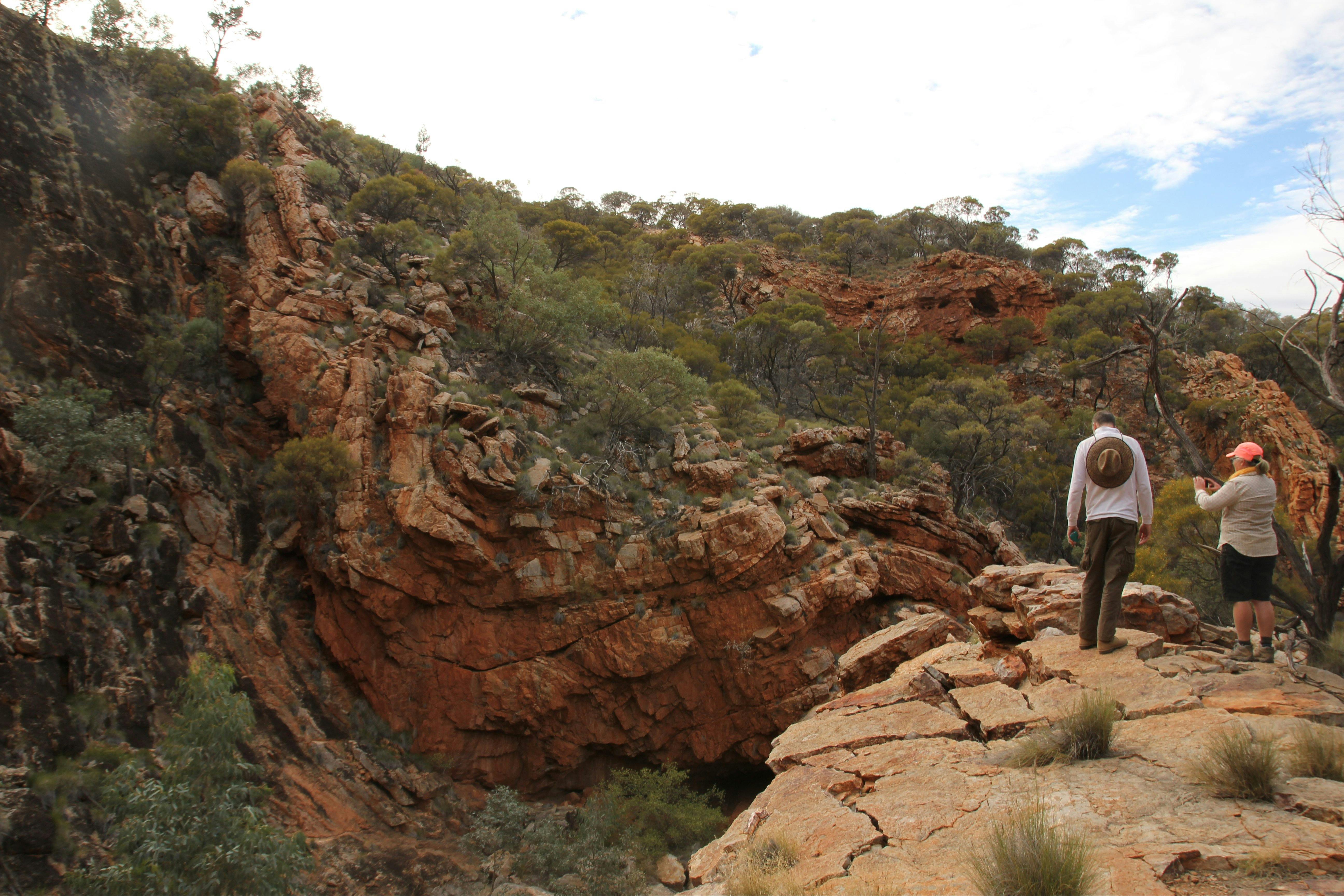 Rock formations on the Larapinta Trail