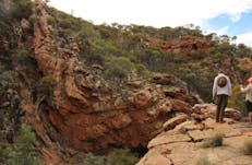 Rock formations on the Larapinta Trail