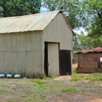 Harness Shed and lean-to structure.
