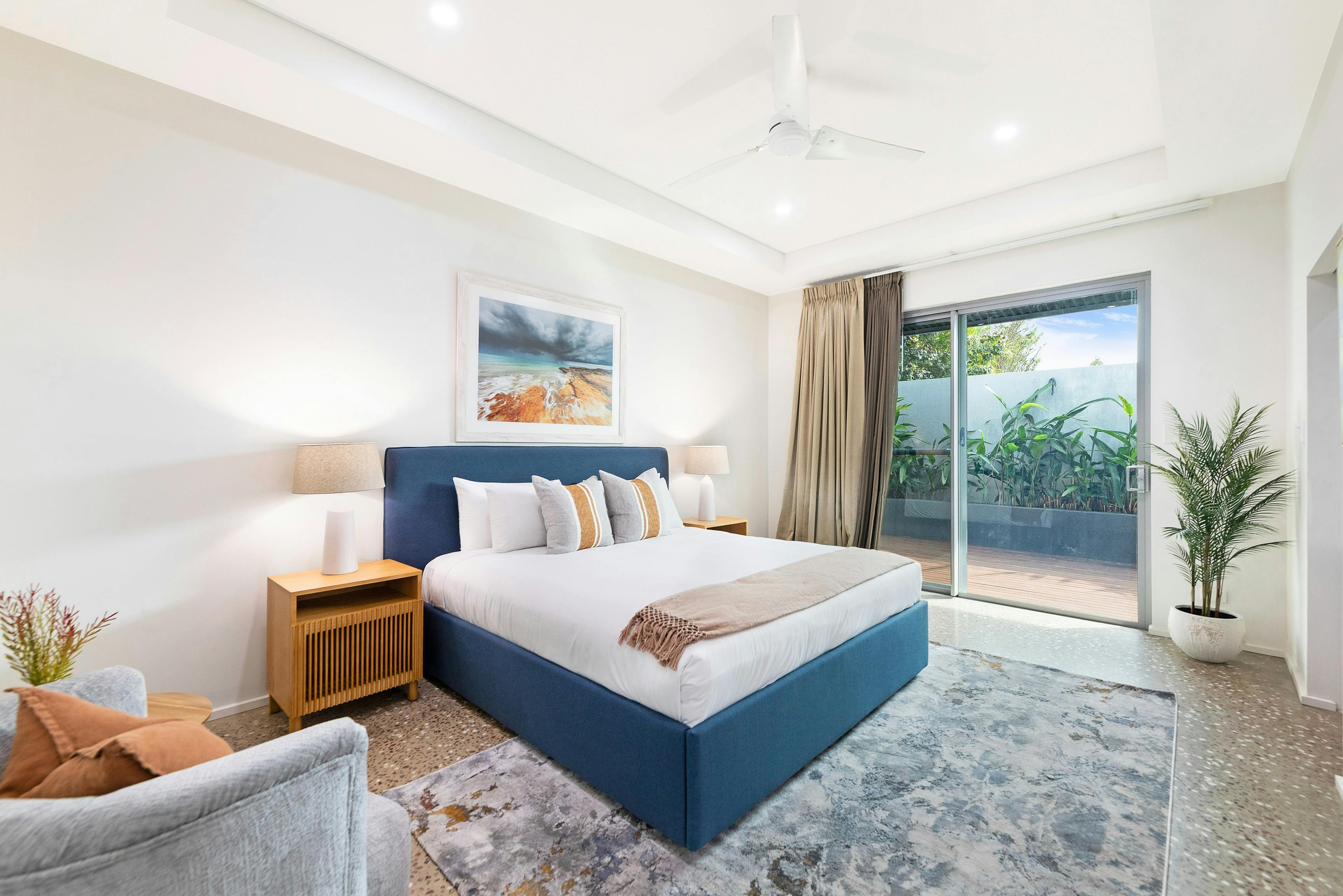 Super luxe master bedroom with ensuite and access to outdoor balcony