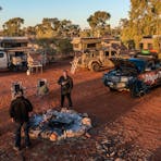 Dingo Trax, Morning Coffee at Battonhill Bushcamp in August 2022.
