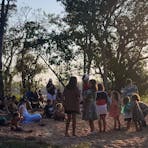 Upai Purri Dancing at Sunset