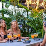 Group of ladies dining in the Alfresco Area at Bella Darwin