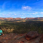 Hikers resting in the Red Centre