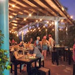 side garden bar area