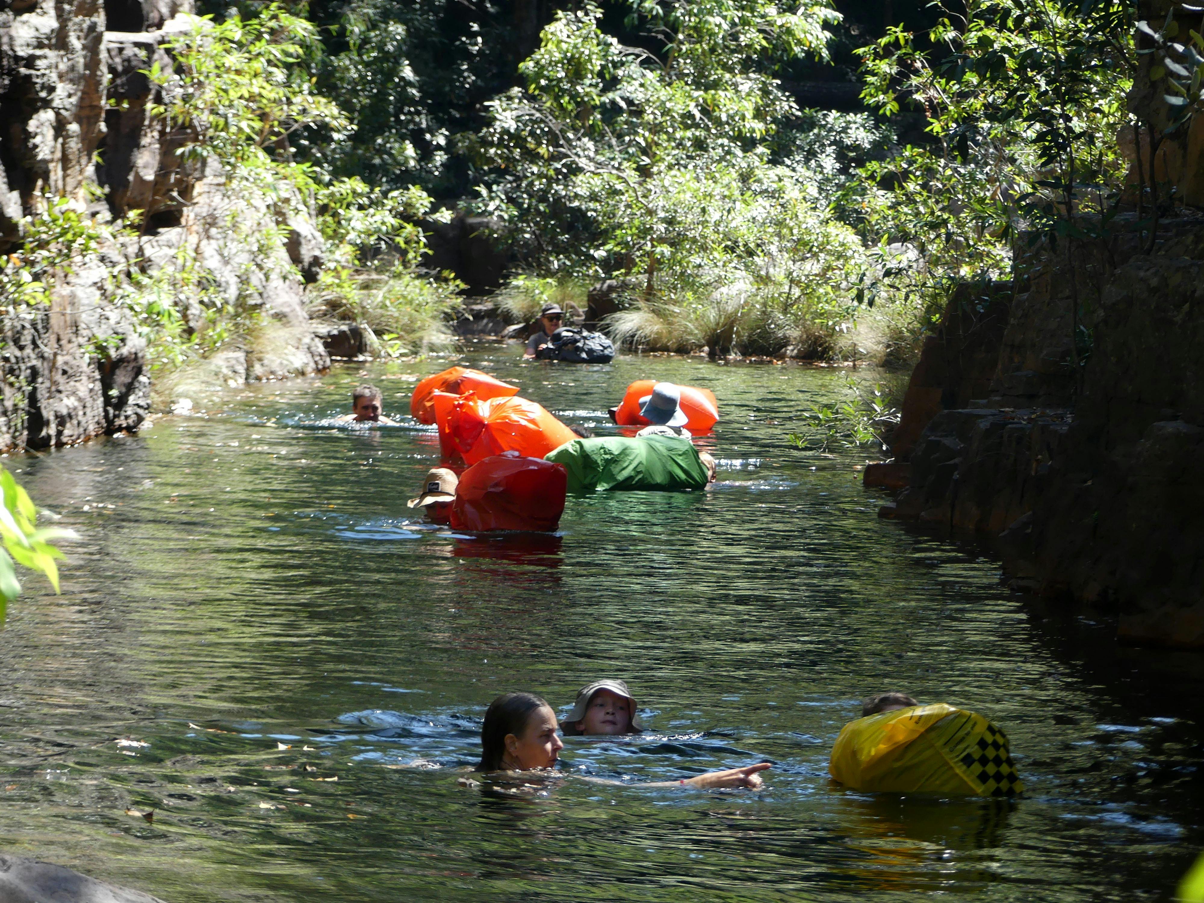 Cascades Creek pack float. It is possible to walk around, but for most, it’s too much fun to miss.