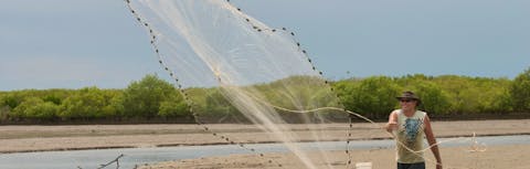 Throwing Cast Net