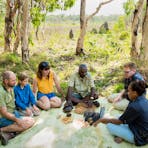 Sitting on Country with Traditional Owners in Kakadu learning about bushtucker and traditional craft