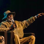 Mervyn Rubuntja of Iltja Ntjarra Many Hands Art at Desert Mob 2023 Symposium (Artist Talks)