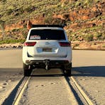 Four wheel drive in the Finke River