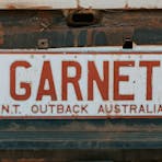 Vehicle number plate - GARNET