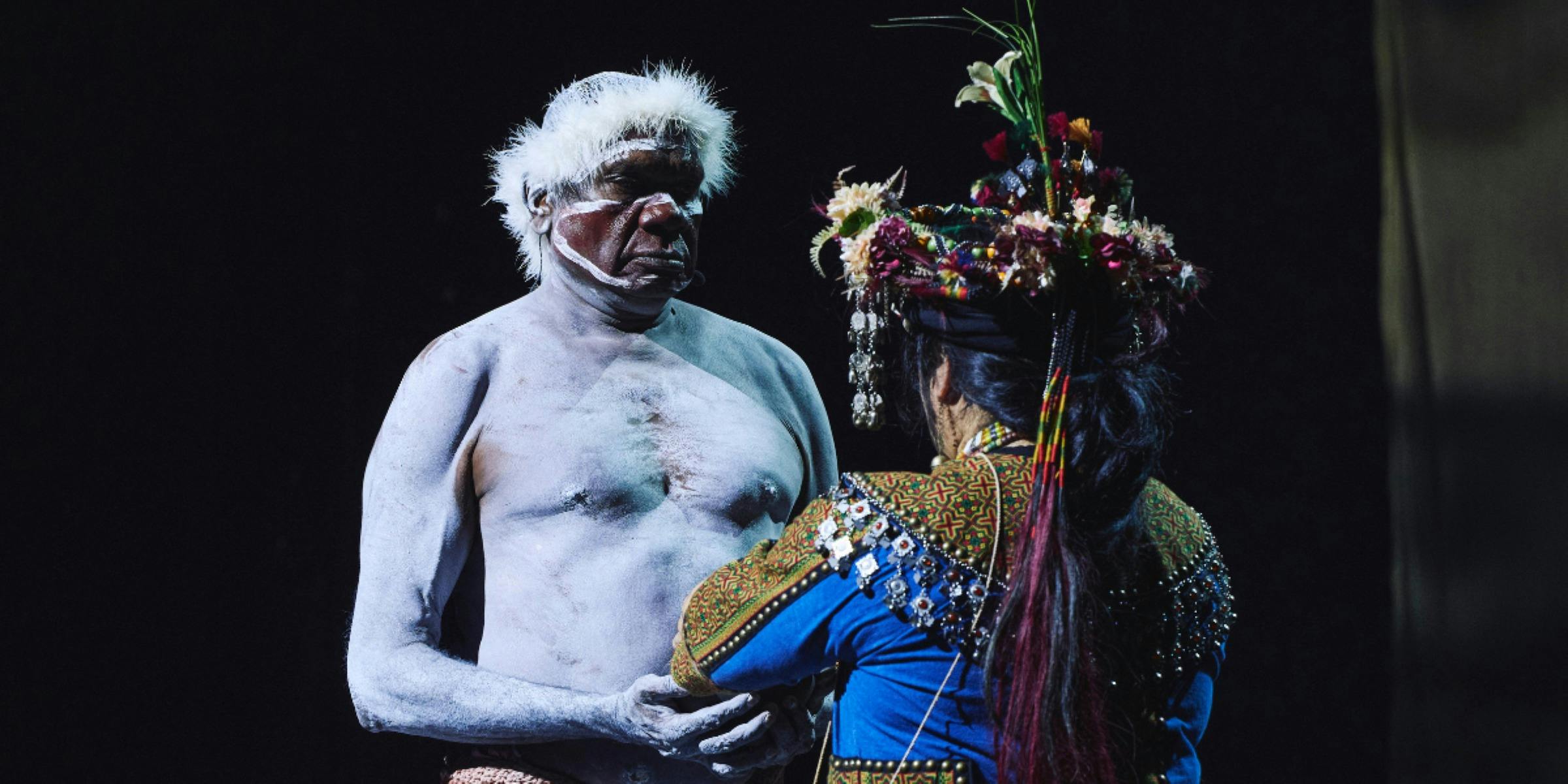 Two main characters in costume