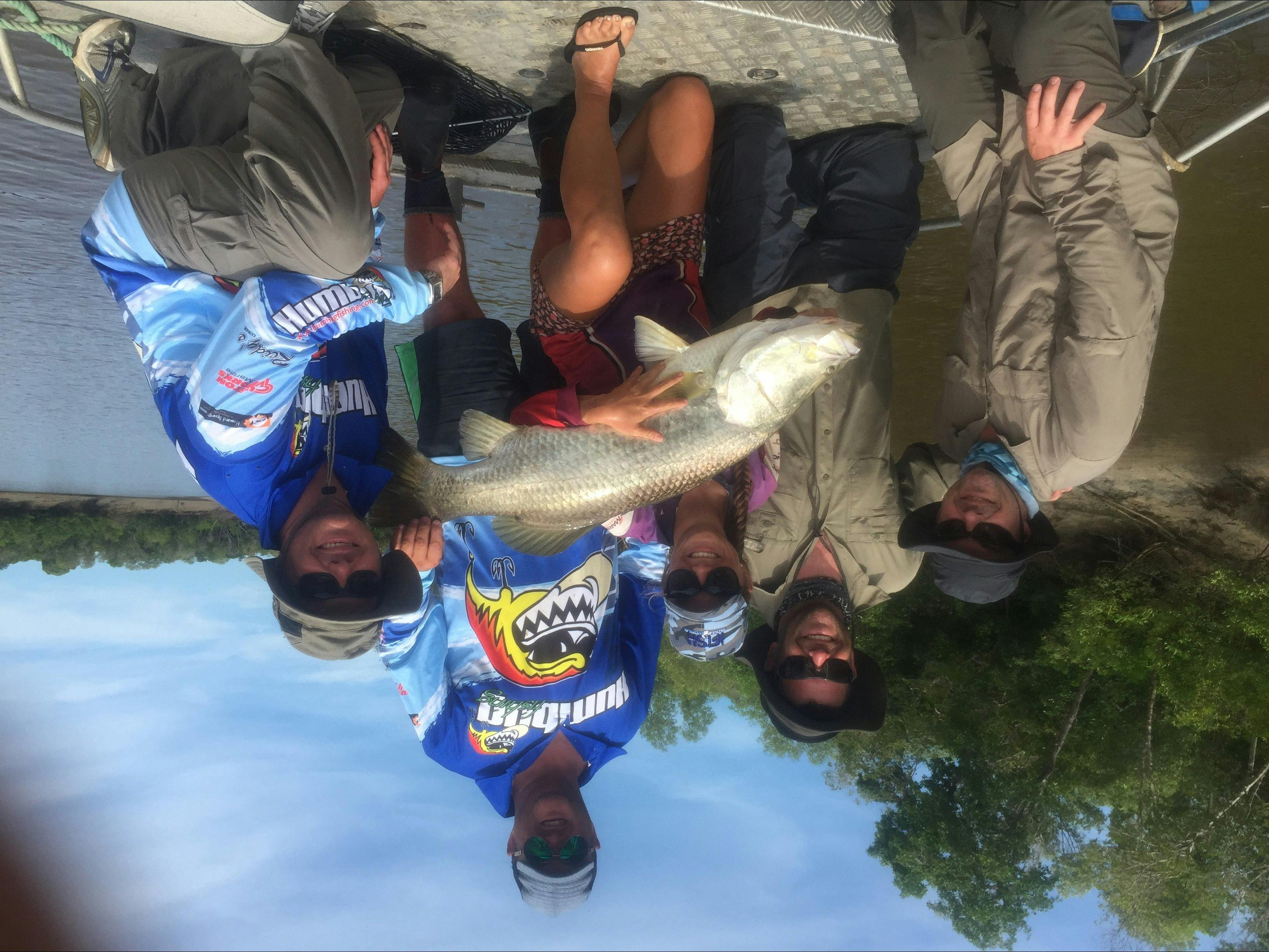 Humbug Fishing customers enjoying a great week away targetting Barramundi in Darwin