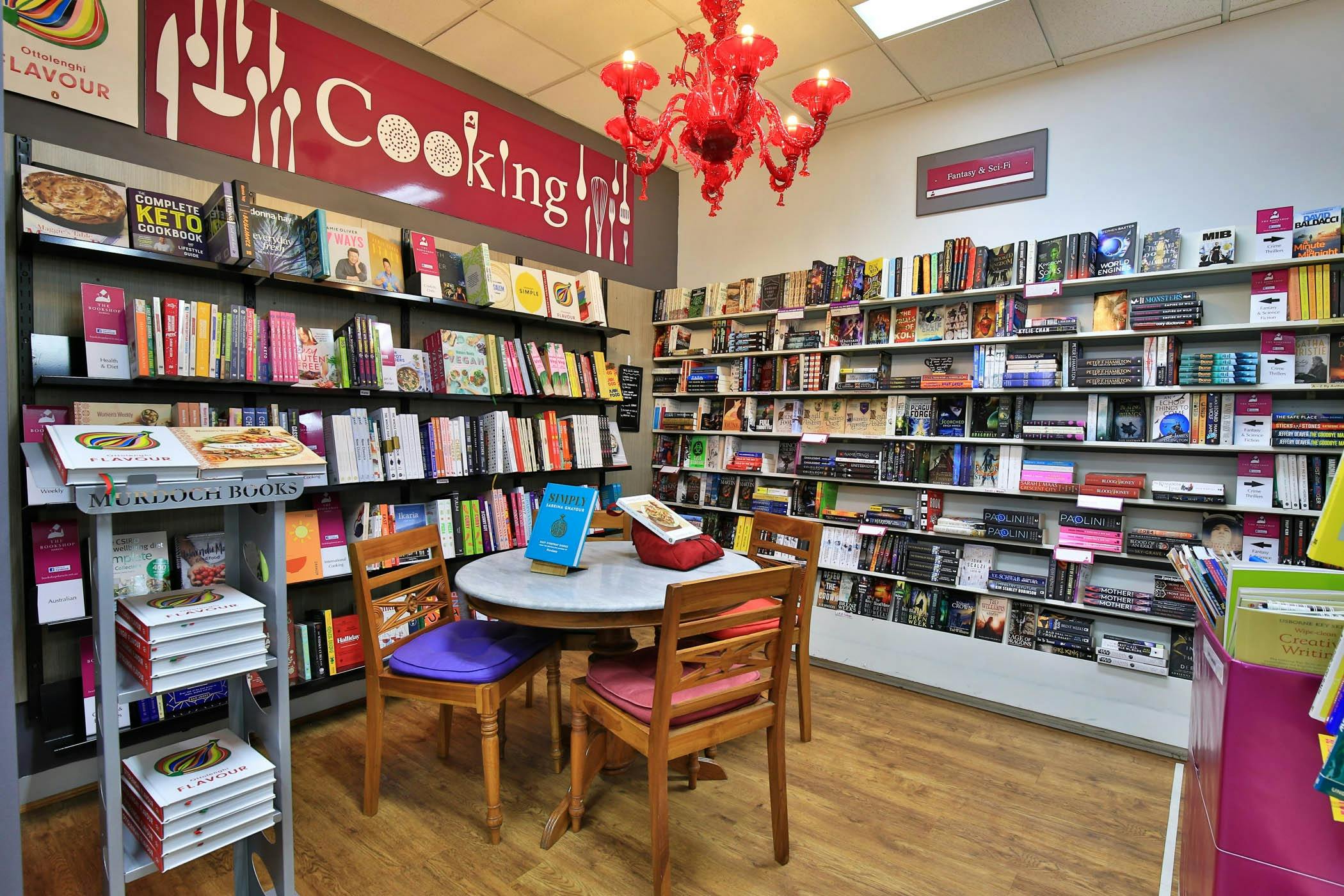 Get comfortable in the Bookshop Darwin.